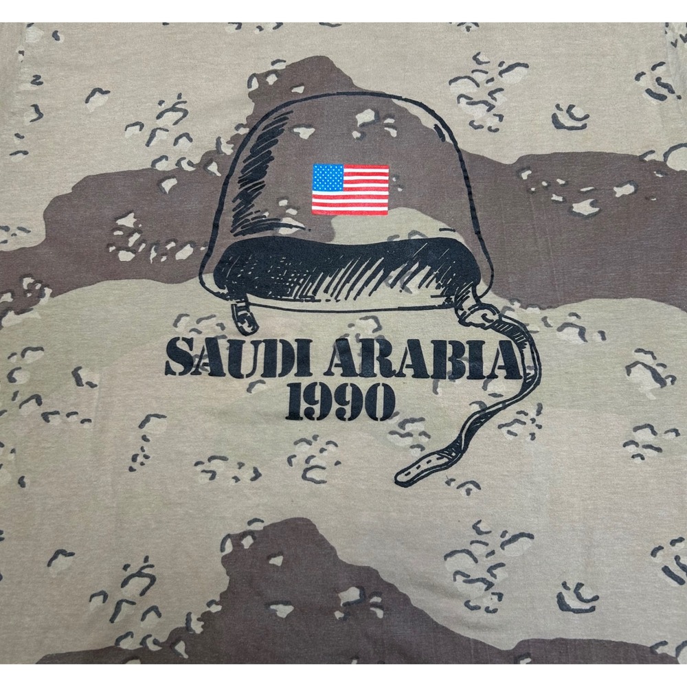 Vintage Operation Desert Storm 90s Desert Storm Camo Shirt Military War Graphic